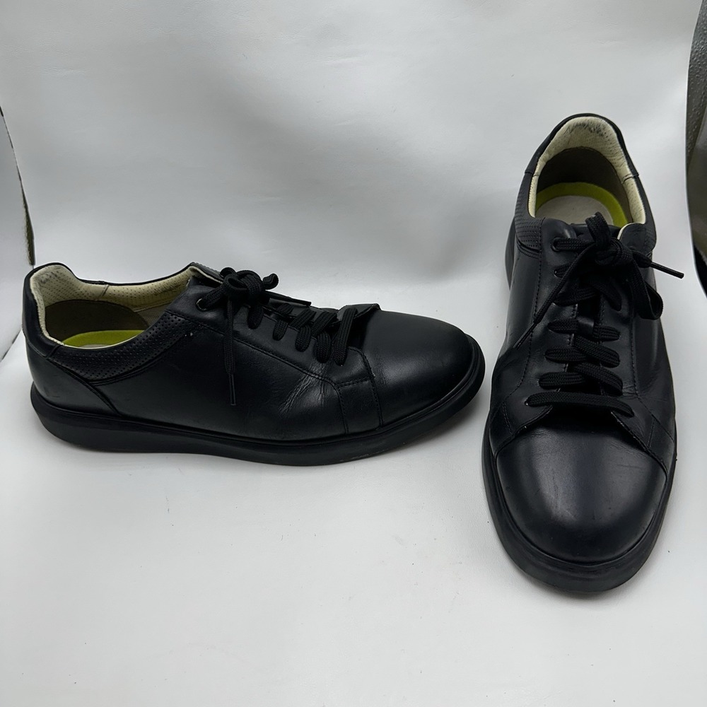 Florsheim Dress Sneaker Men's 13 W Social Lace To Toe Black Leather 14427-001